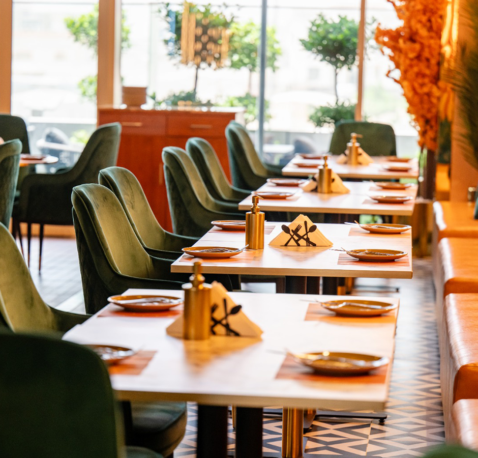 Spacious dining hall inside Habun Dining offering a premium restaurant experience