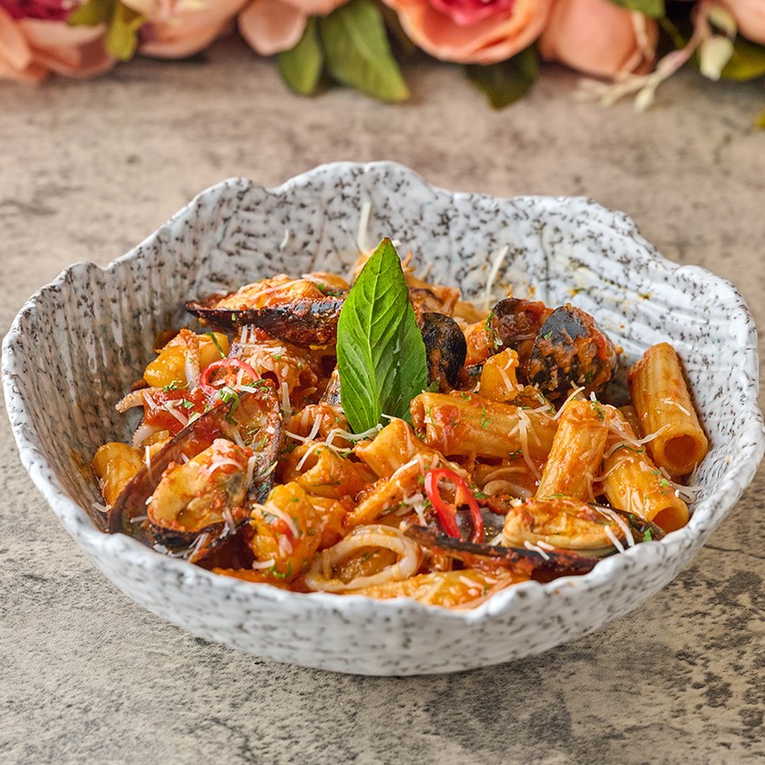 Seafood Rigatoni