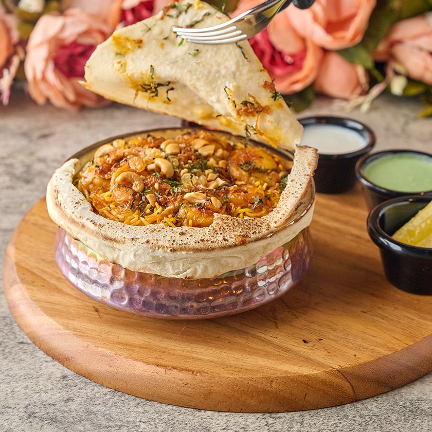 Sultani Shrimp Biryani